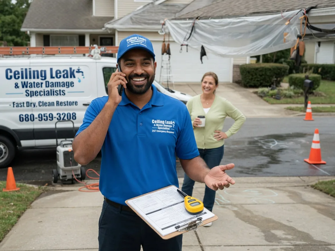 Ceiling Leak Cleanup Mckinnon, WY FAQs